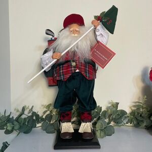 St Nicholas Square Fairway Santa Collectible Golf Spirit Christmas Figure Decor